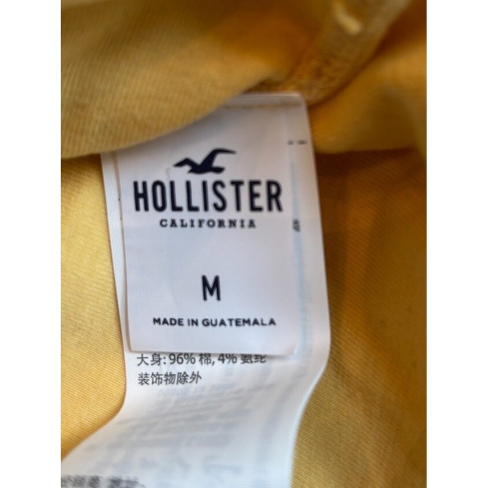 Hollister Reversible Tube Top Floral Ditsy Yellow White Strapless Crop M NWOT - Picture 5 of 6